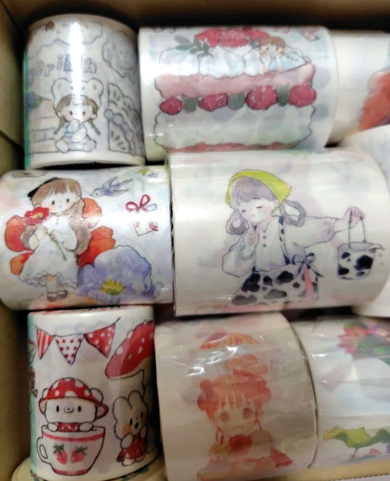 か*ん様 海外マステ まとめ売り16個　新品13・中古3個 人物 巻売り 和紙