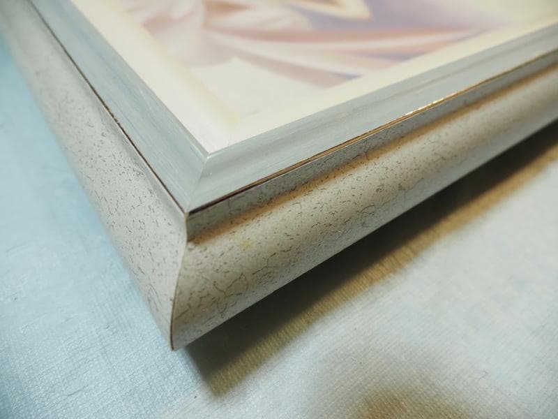 【値下げ】人物画　油絵　東郷青児　婦人像　F6　額付き　手描き　肉筆