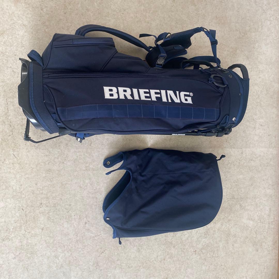 美品　BRIEFING ゴルフスタンドバッグ ネイビー　CR-4