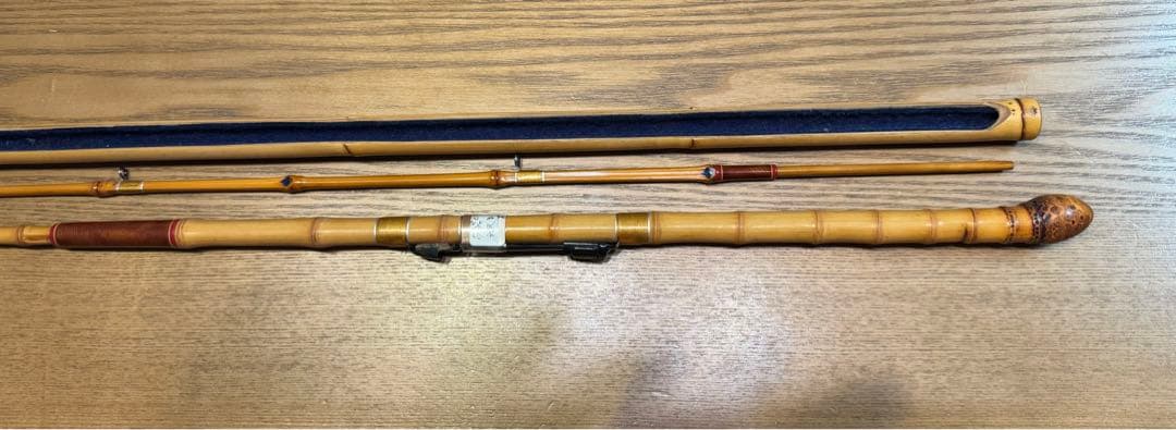 【新品未使用】和竿　安兵衛作　筏竿　カセ