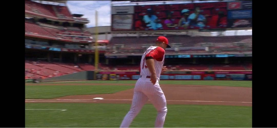 Joey Votto 2016年ゲーム実使用ホームパンツ　7回裏にホームラン