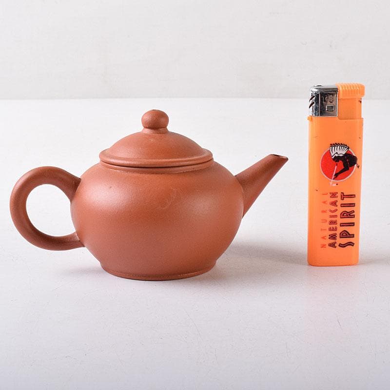 中国　中国宣興銘　紫砂　朱泥　急須　茶壷　V　R8233