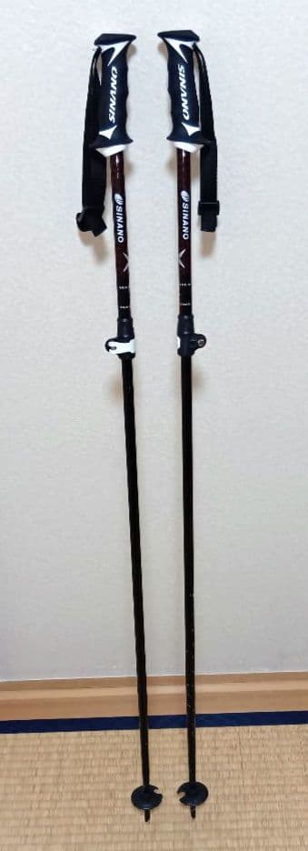 SINANO シナノ 伸縮式ストック スキーポール フリーX AL 中古品