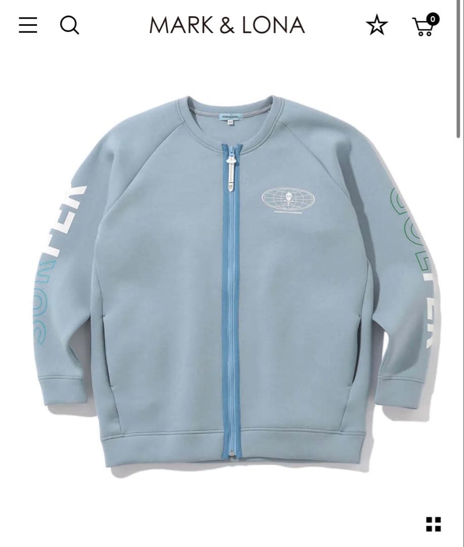 MARK&LONA Sponge Zip 48 ダンボールトップス