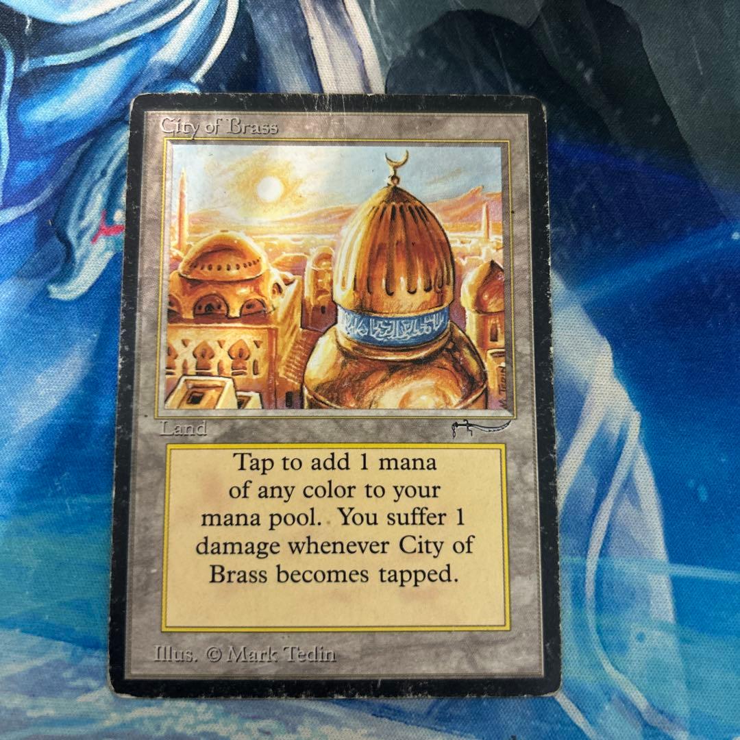 mtg 初版 真鍮の都/City of Brass》[ARN] 土地 英語 en