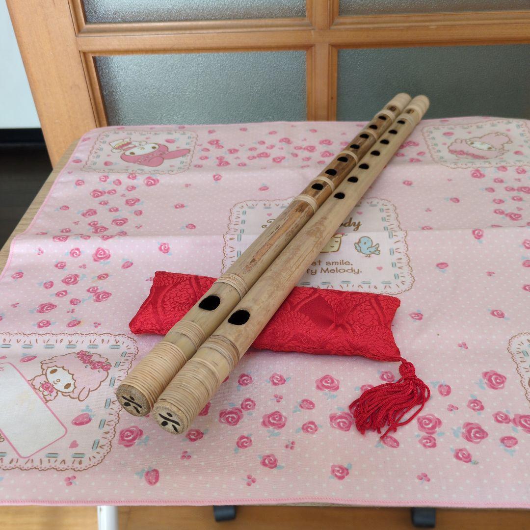 336篠笛六本調子古典二管（道中）新品