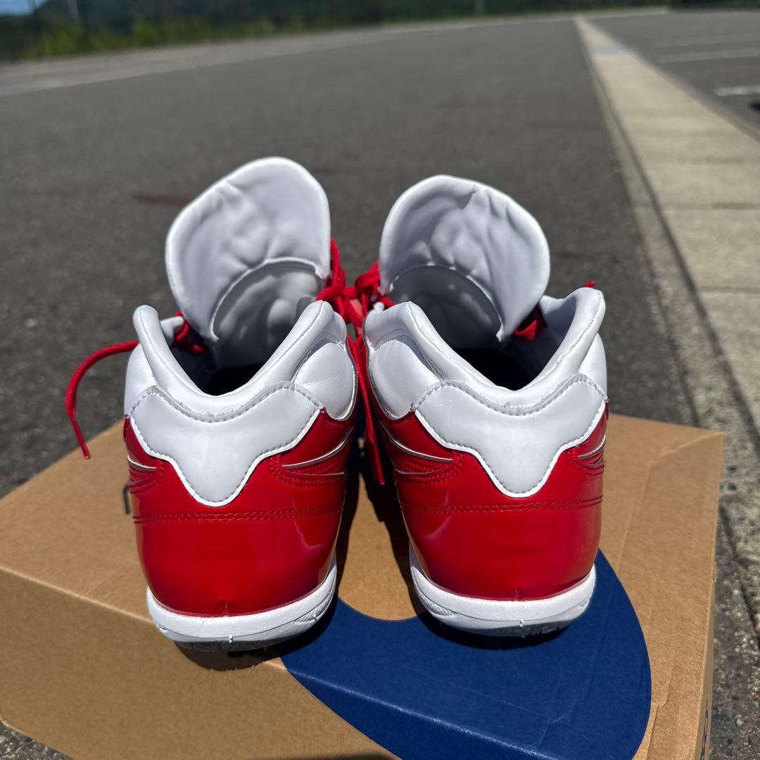 asics 野球 赤白 スパイク 28.0