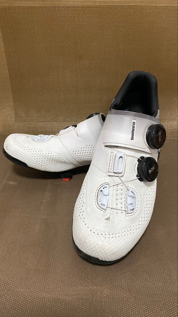 ひろ　 Shimano SH-RC902 ホワイト シューズ 24.5cm