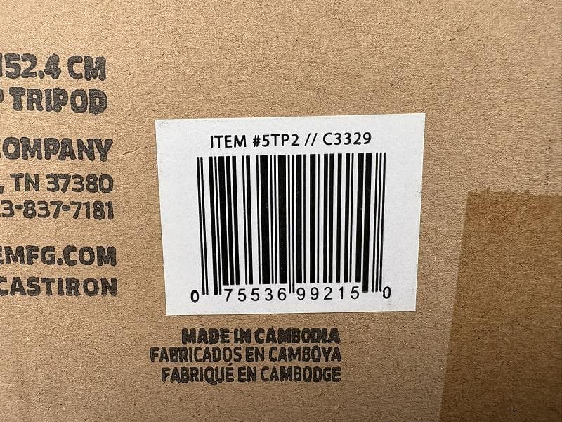 未使用！LODGE ロッジ トールボーイトライポッド 5TP2★②