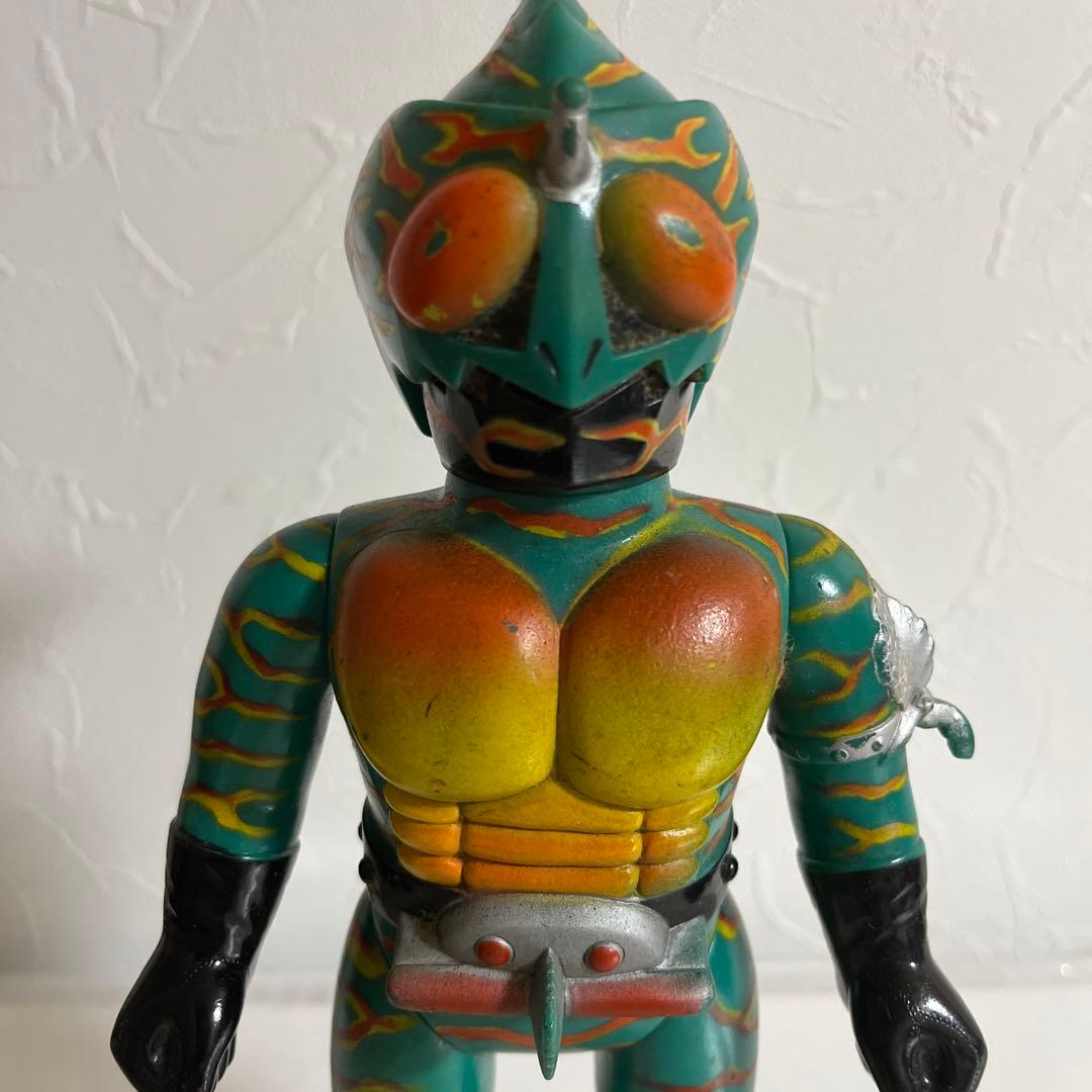 ⚠️激レア　仮面ライダーアマゾン　旧バンダイ　ソフビ　昭和レトロ　当時物　石森プロ