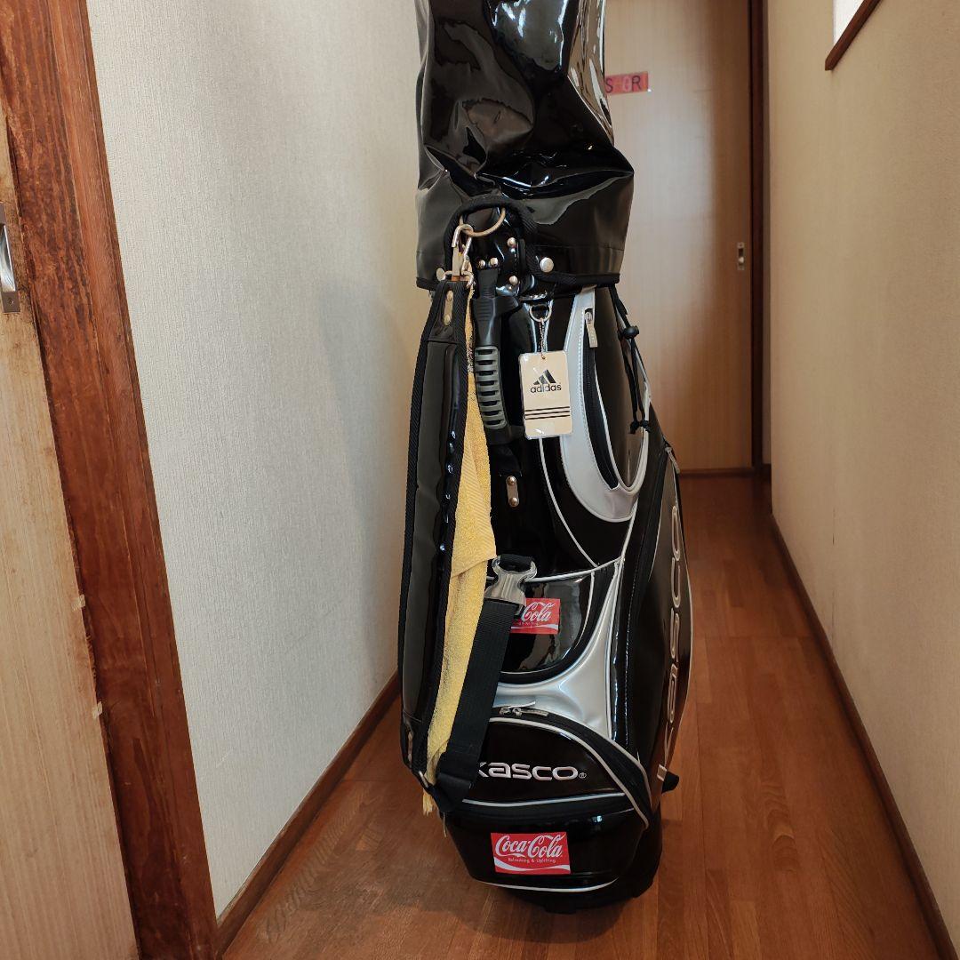 Kasco ゴルフキャディバッグ 黒エナメル