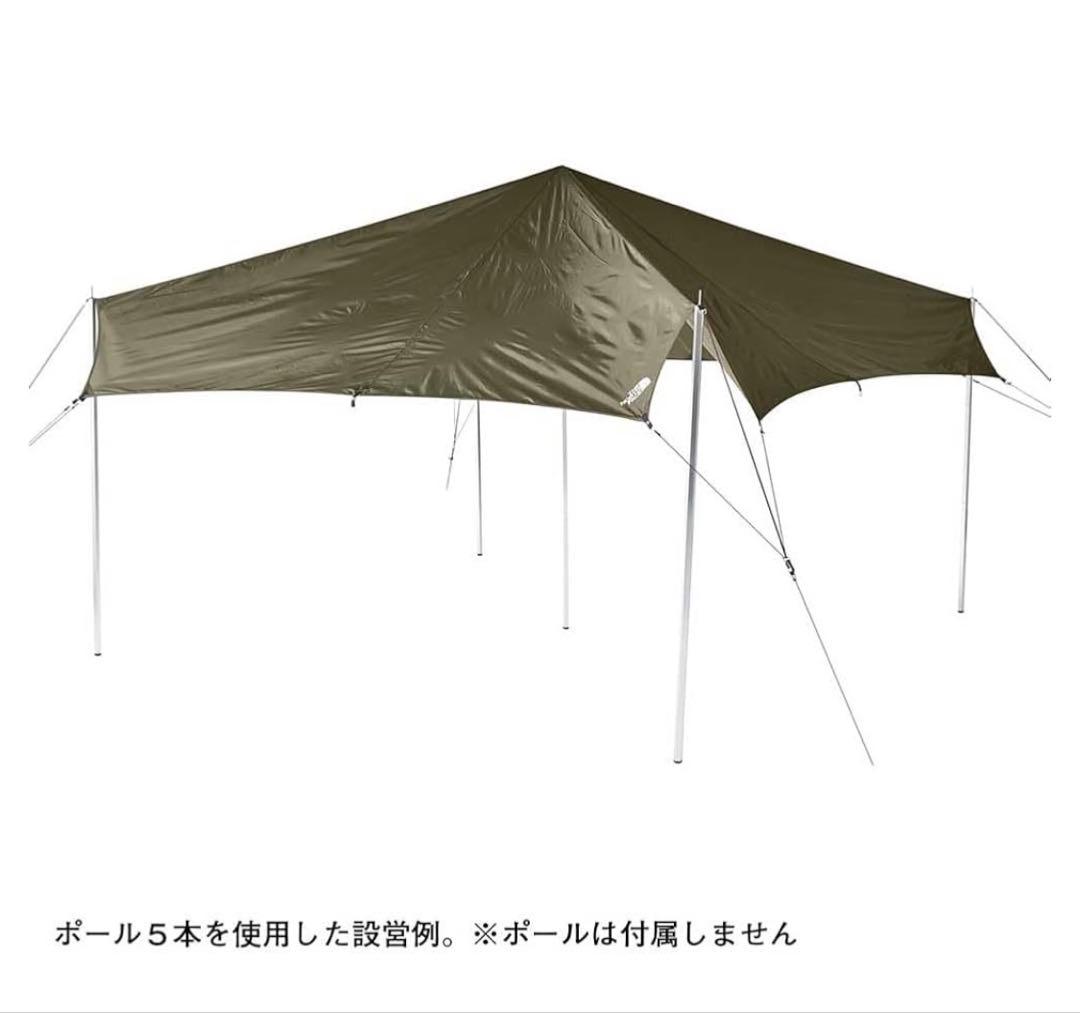 美品ノースフェイス　エバベース6 ネブラタープ6 フットプリント付テントとタープ
