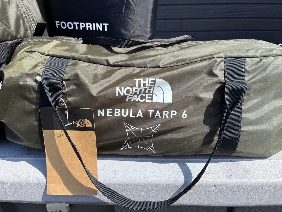 美品ノースフェイス　エバベース6 ネブラタープ6 フットプリント付テントとタープ