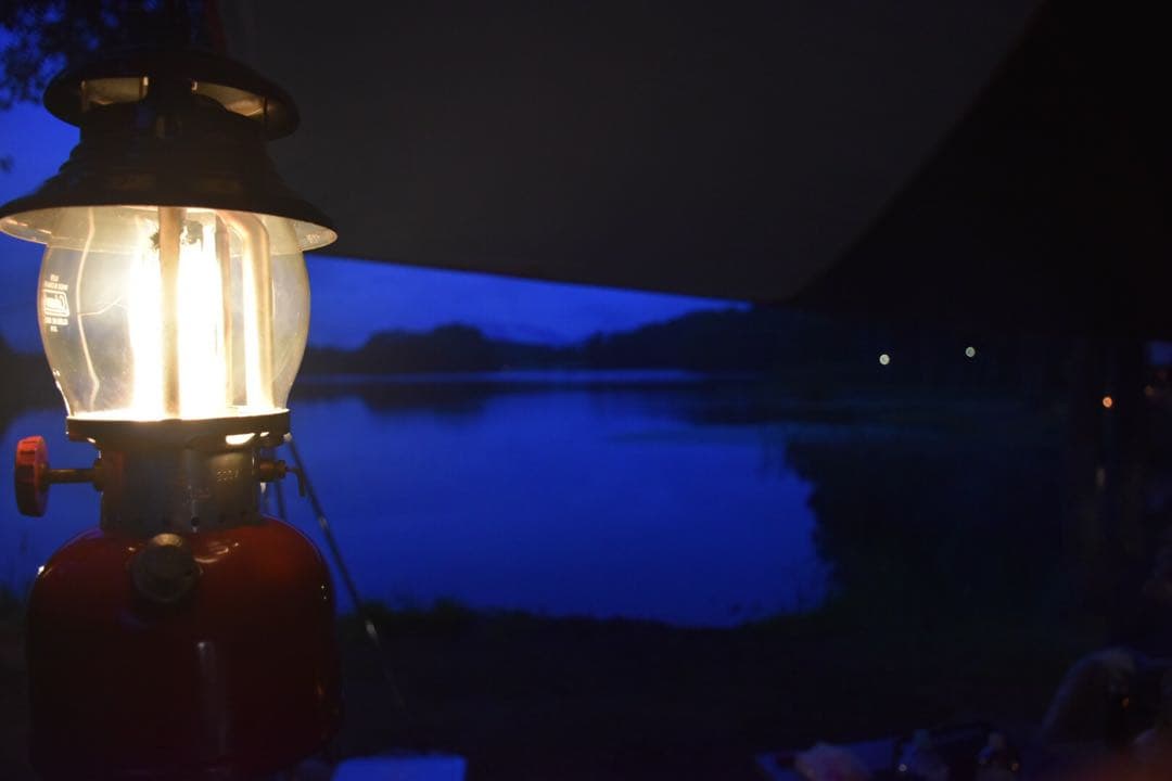 Coleman【'60年05月製200Aランタン】イエローボーダー　整備調整済み