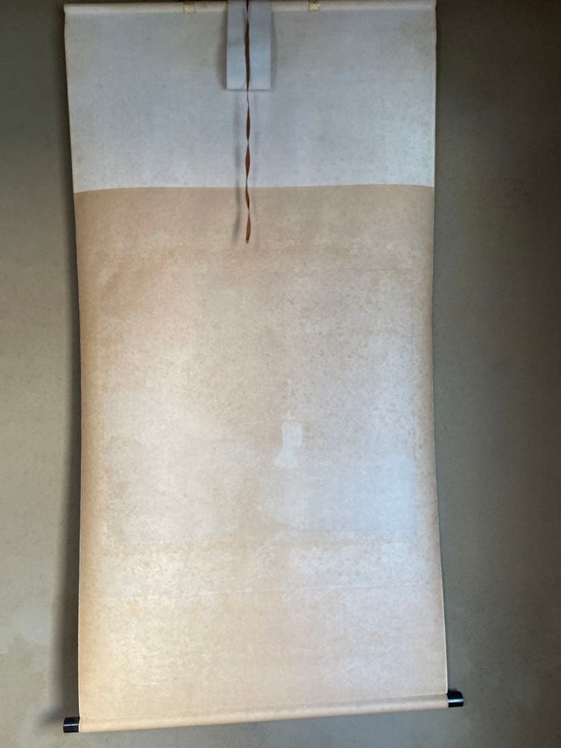 中国　掛け軸　飼鶴図　梁振洲　飼鶴図