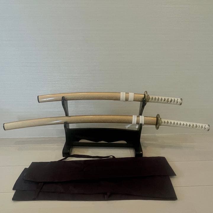 【超美品】模造刀　2本　台座、刀袋付き