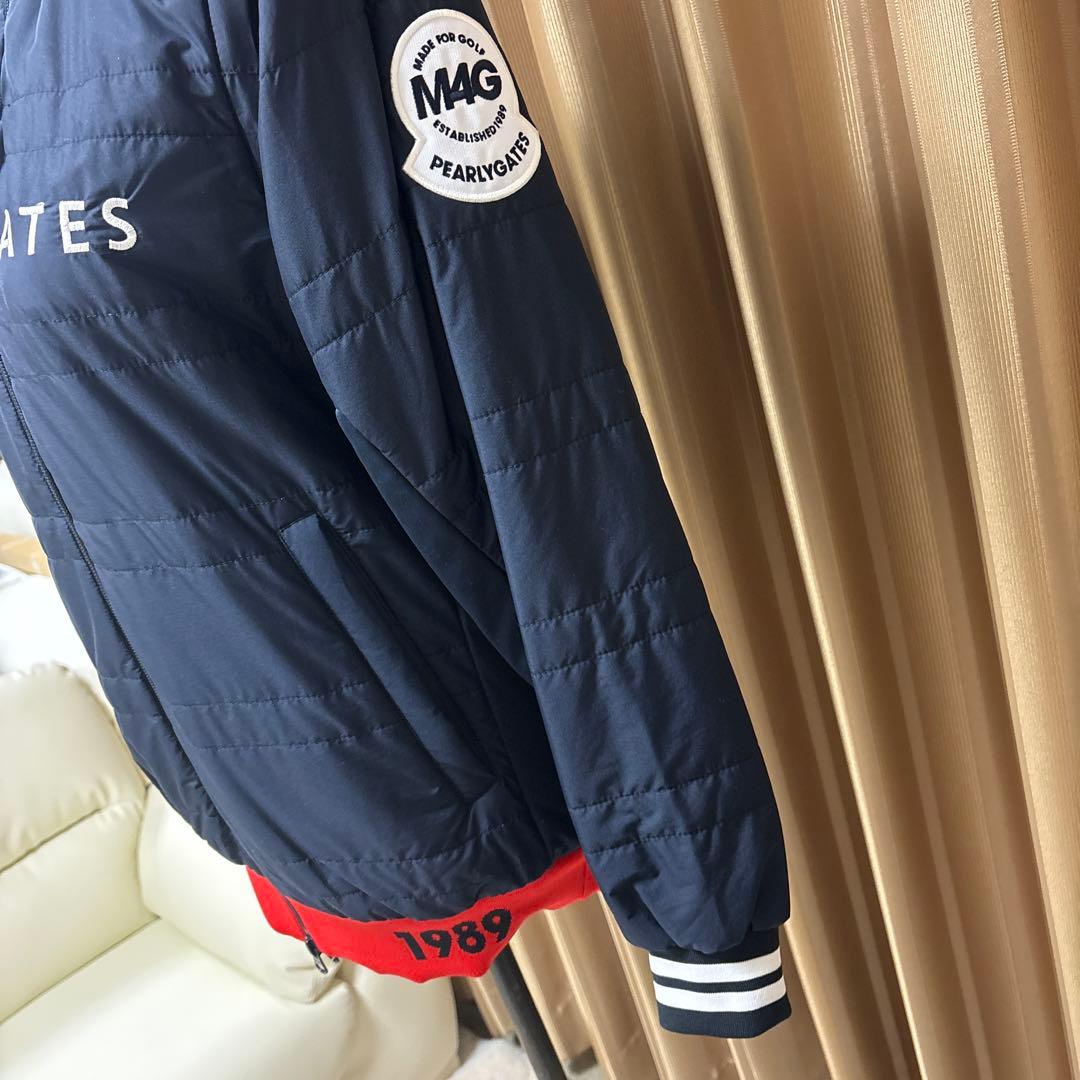 ◇新品◇PEARLY GATES リバーシブル中綿レディースジャケット　ネイビー