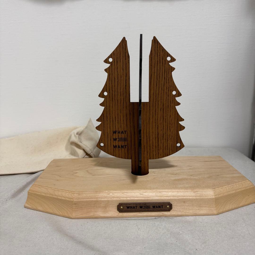 WHAT WE WANT ゴールゼロスタンド クリスマスツリー ウッド 限定
