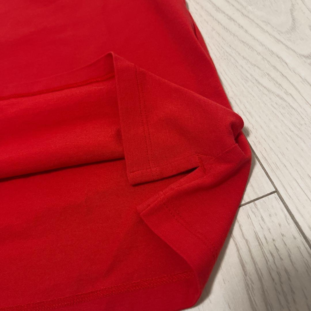 ☆未使用タグ付き☆ WAAC 半袖ネックシャツ 赤　ゴルフ　L