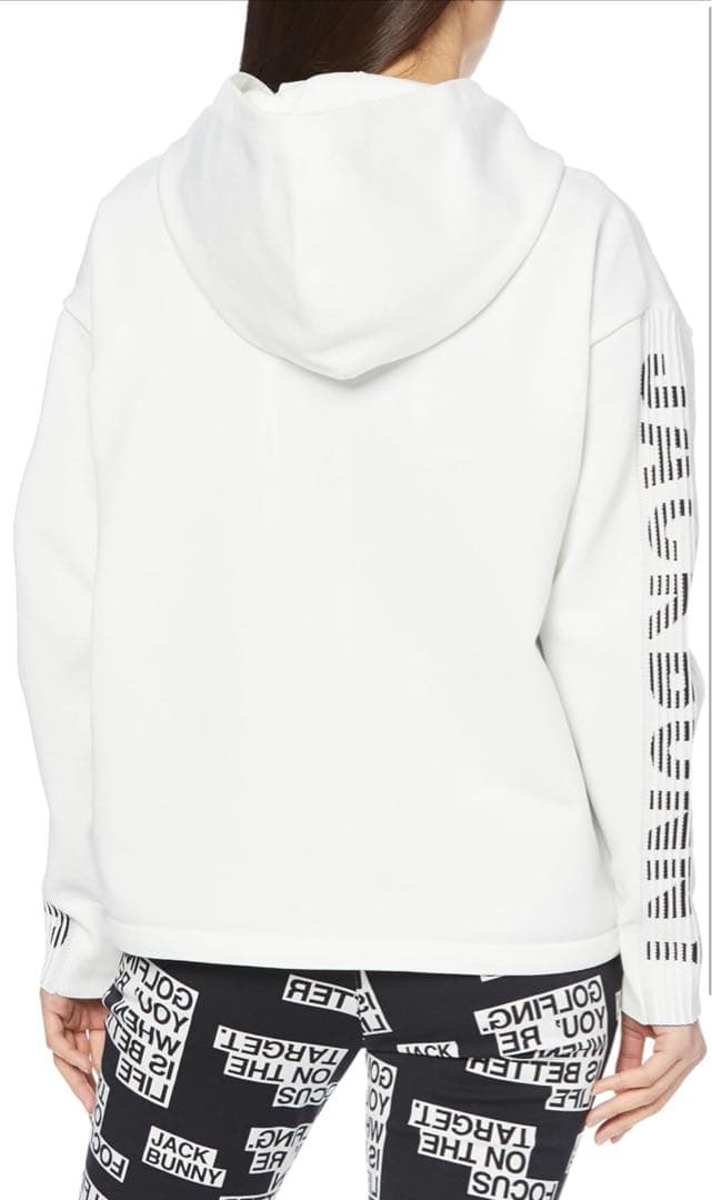 【0】 ジャックバニー レディース 長袖 ニットパーカー ドローコード・通気性