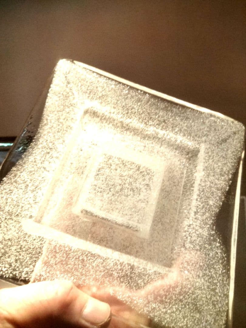 倉敷ガラス　小谷眞三　灰皿　glass ashtray