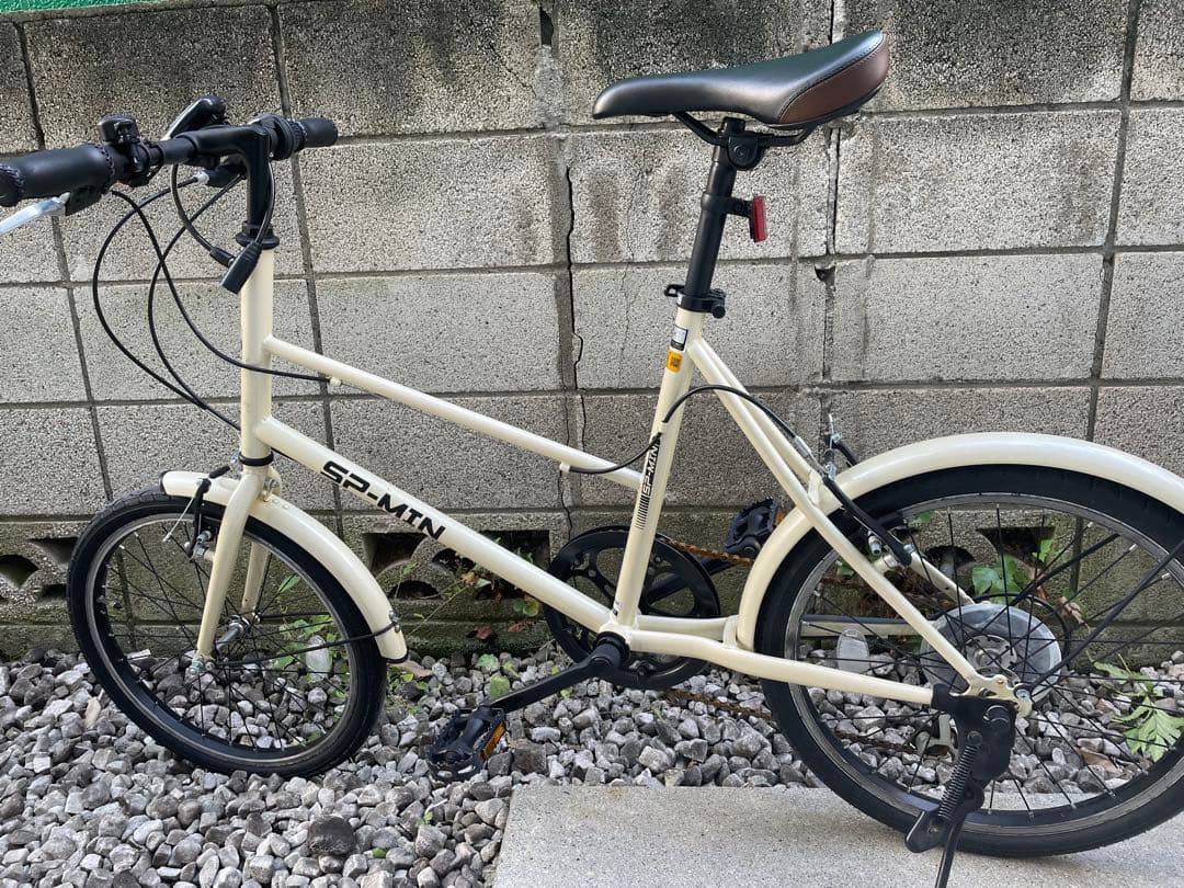 【手渡し限定葛飾】美品20インチ 自転車 ミニベロ sp-min ホワイト 6速