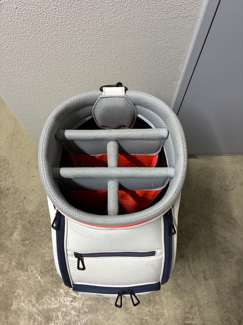 藤*野様 adidas ゴルフバッグ ホワイト/ネイビー