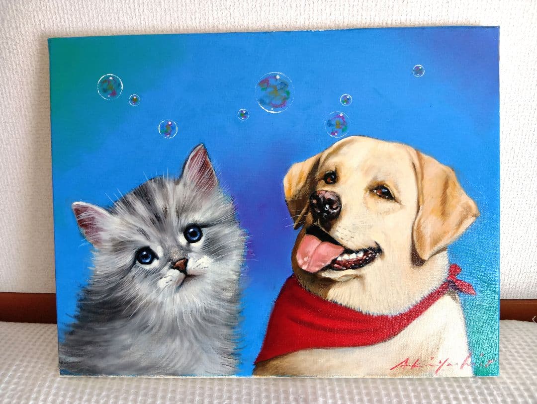 大*将様 八代亜紀　油彩画F6号