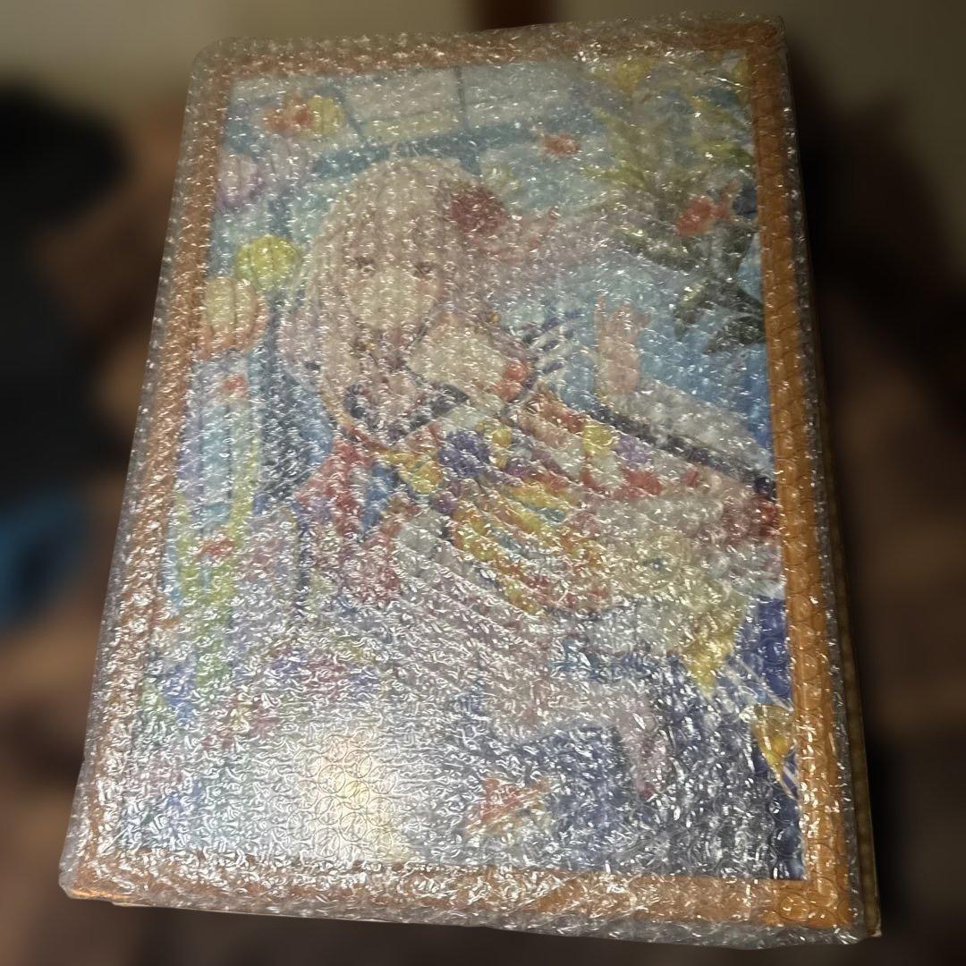 フカヒレ　複製原画　ジークレー　版画　水槽越しの恋　絵師100人展　色紙