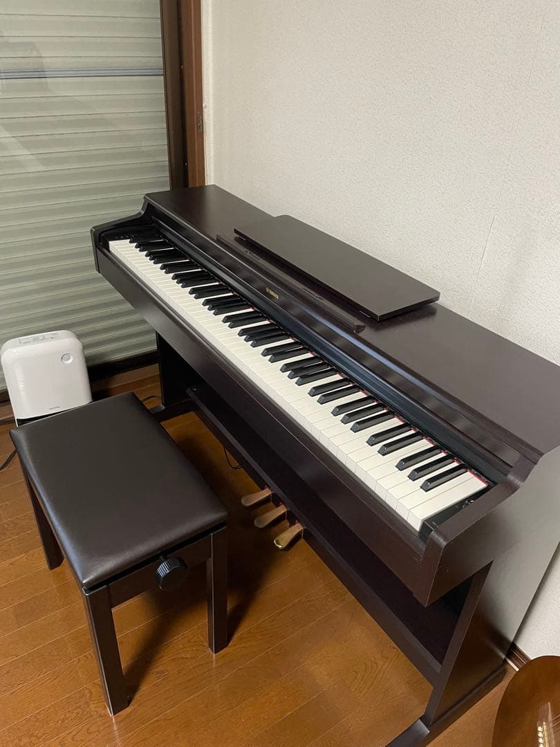 aomoto　 YAMAHA電子ピアノ ダークブラウン 椅子付き