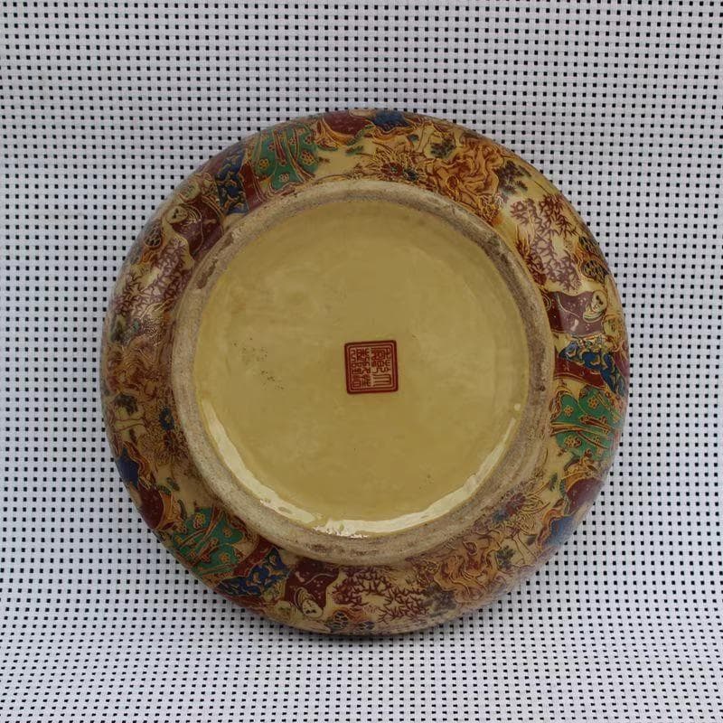 珐琅彩 仕女図 筆洗｜陶磁器｜精巧作り｜置物・茶洗・水仙盆