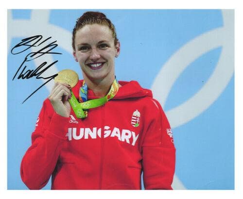直筆サイン入り写真 ホッスー・カティンカ 競泳選手 ハンガリー SA鑑定済