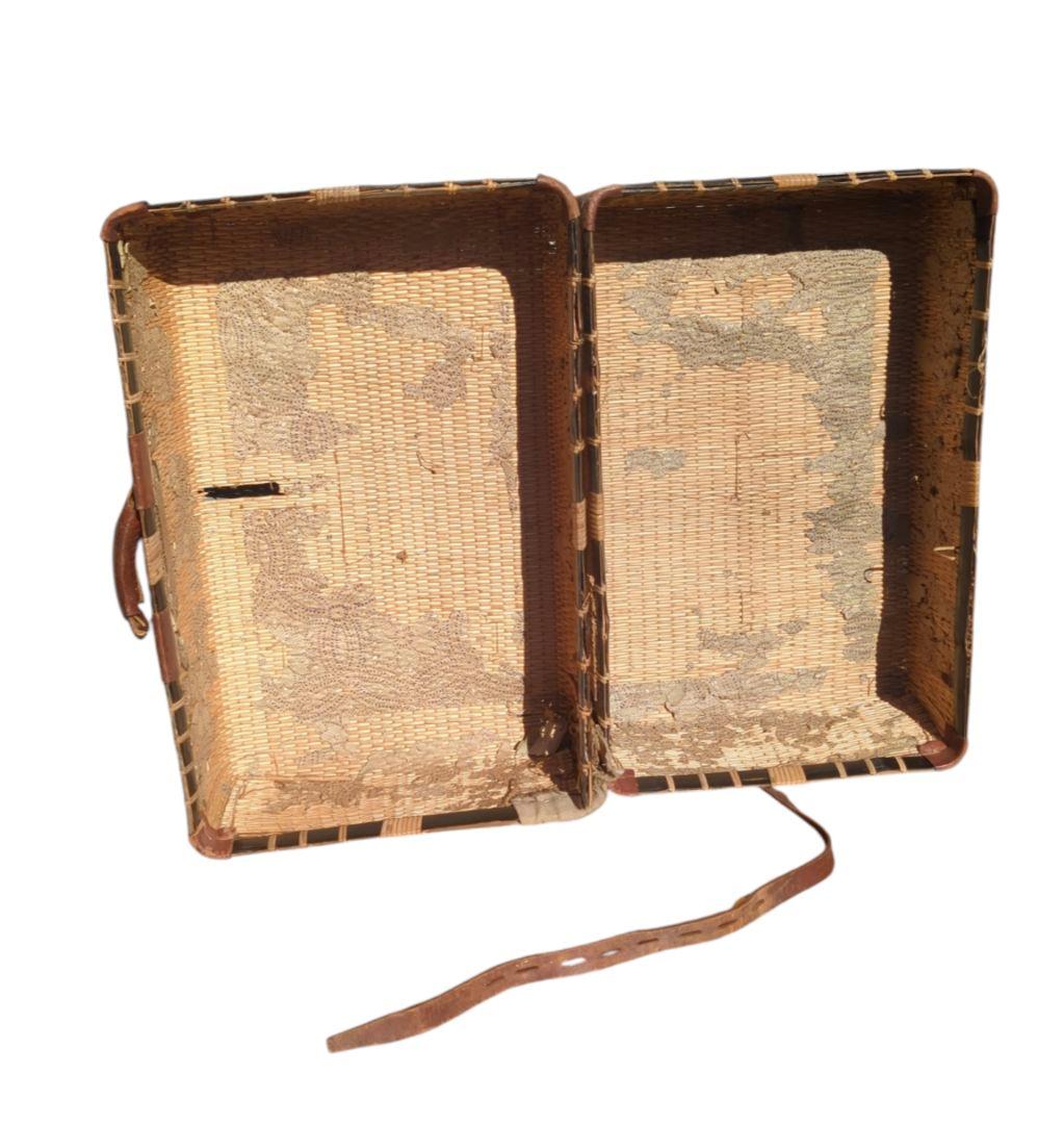 戦前 古民具 【 行李 柳行李トランク 鞄 】 明治 大正 昭和 レトロ