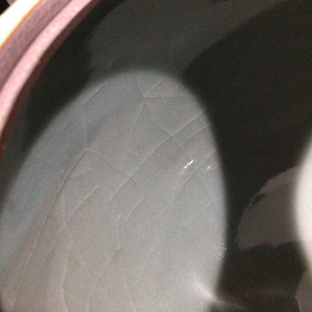 Ｍ２４６　水指　『椿窯　五島哲造』『蕨釉水指』　共箱　茶道具