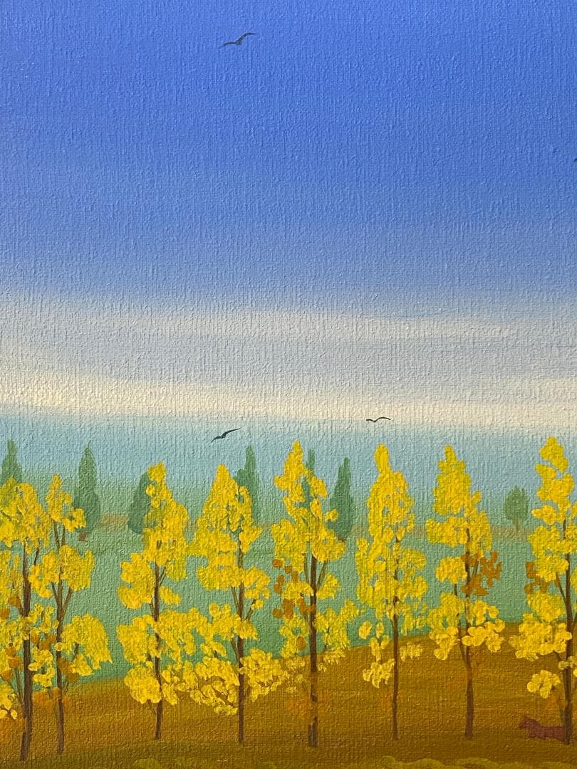 「真作」作家不明　風景画 　油絵　絵画　油彩画　額装　F12号