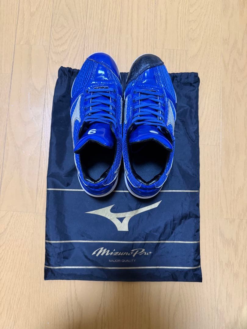 ミズノプロ 青 ブルー オーダースパイク 27センチ 美品 【早い者勝ち】 希少