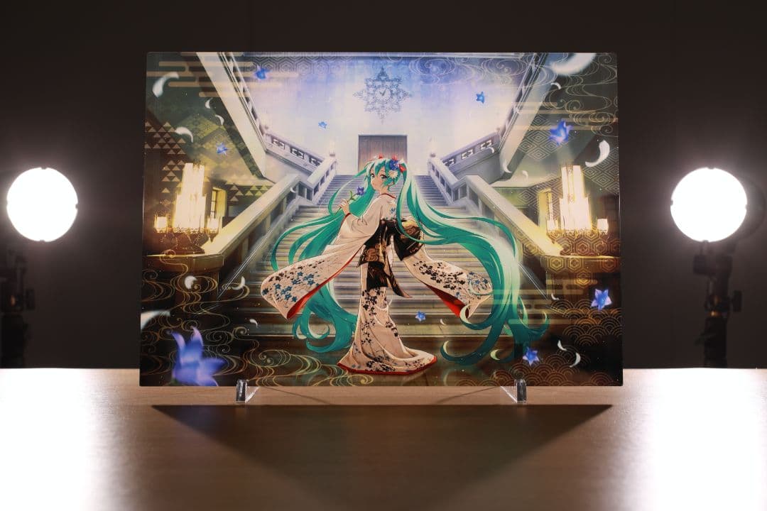 冬木小袖 初音ミク A3高精彩アクリルパネル 企画：東京国立博物館・大日本印刷製