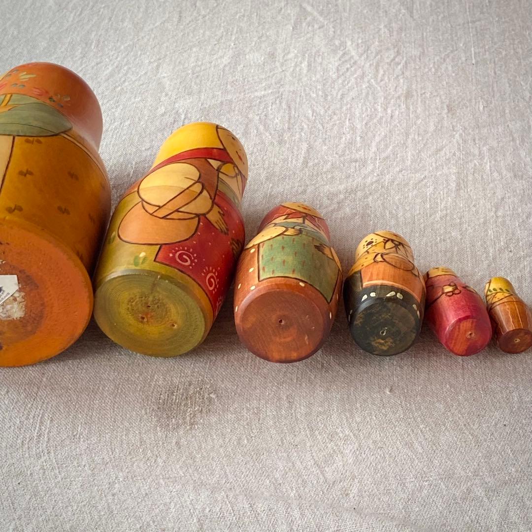 【極希少・名品】セルゲイ・コブロフ作 マトリョーシカ 5体（作家サイン入り）