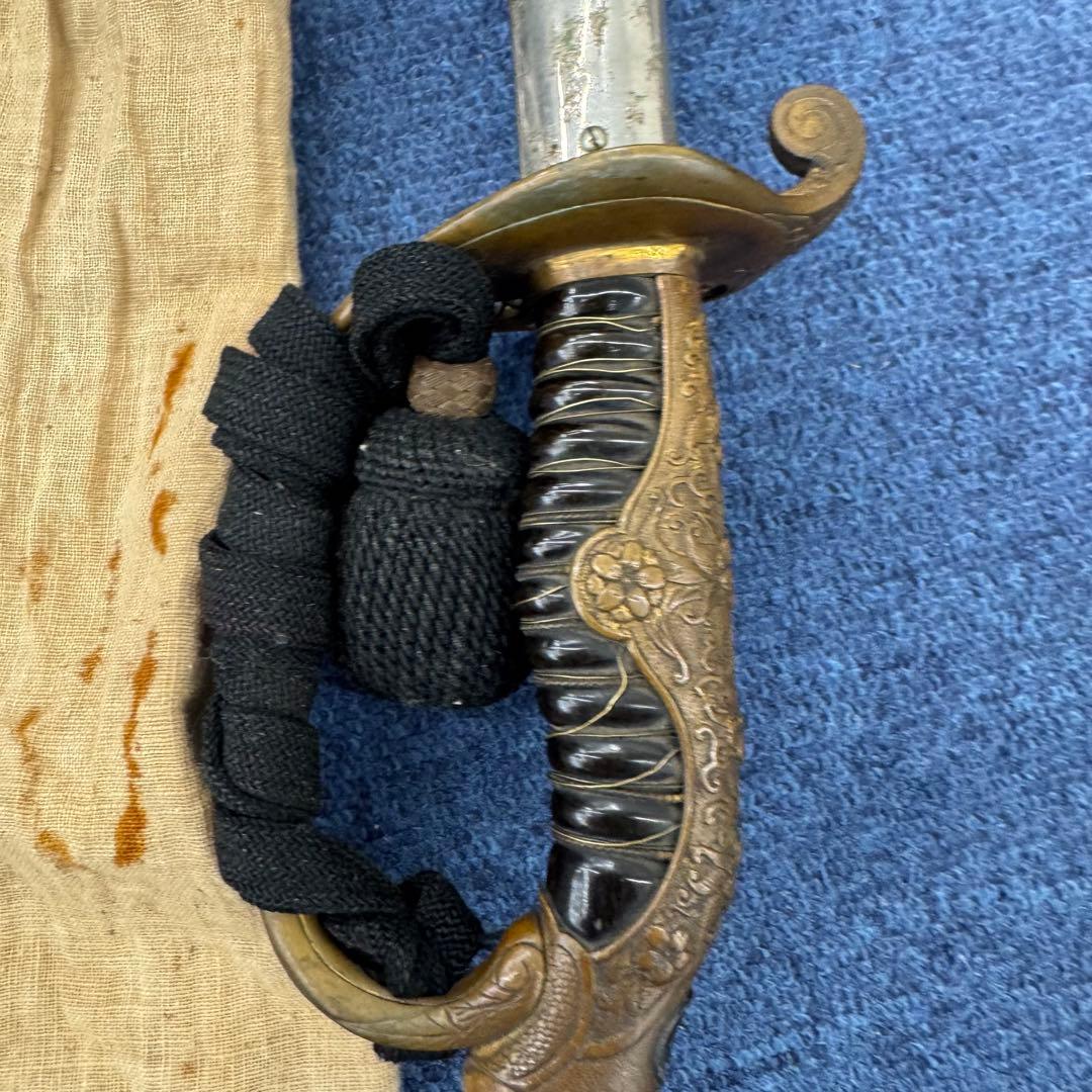 大日本帝国 日本軍 陸軍 尉官用 指揮刀 サーベル 一環吊 軍刀