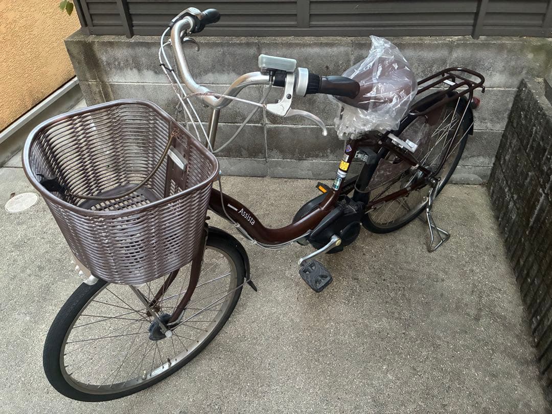 引き取り限定 人気YAMAHA Assista 電動アシスト自転車 前カゴ付き