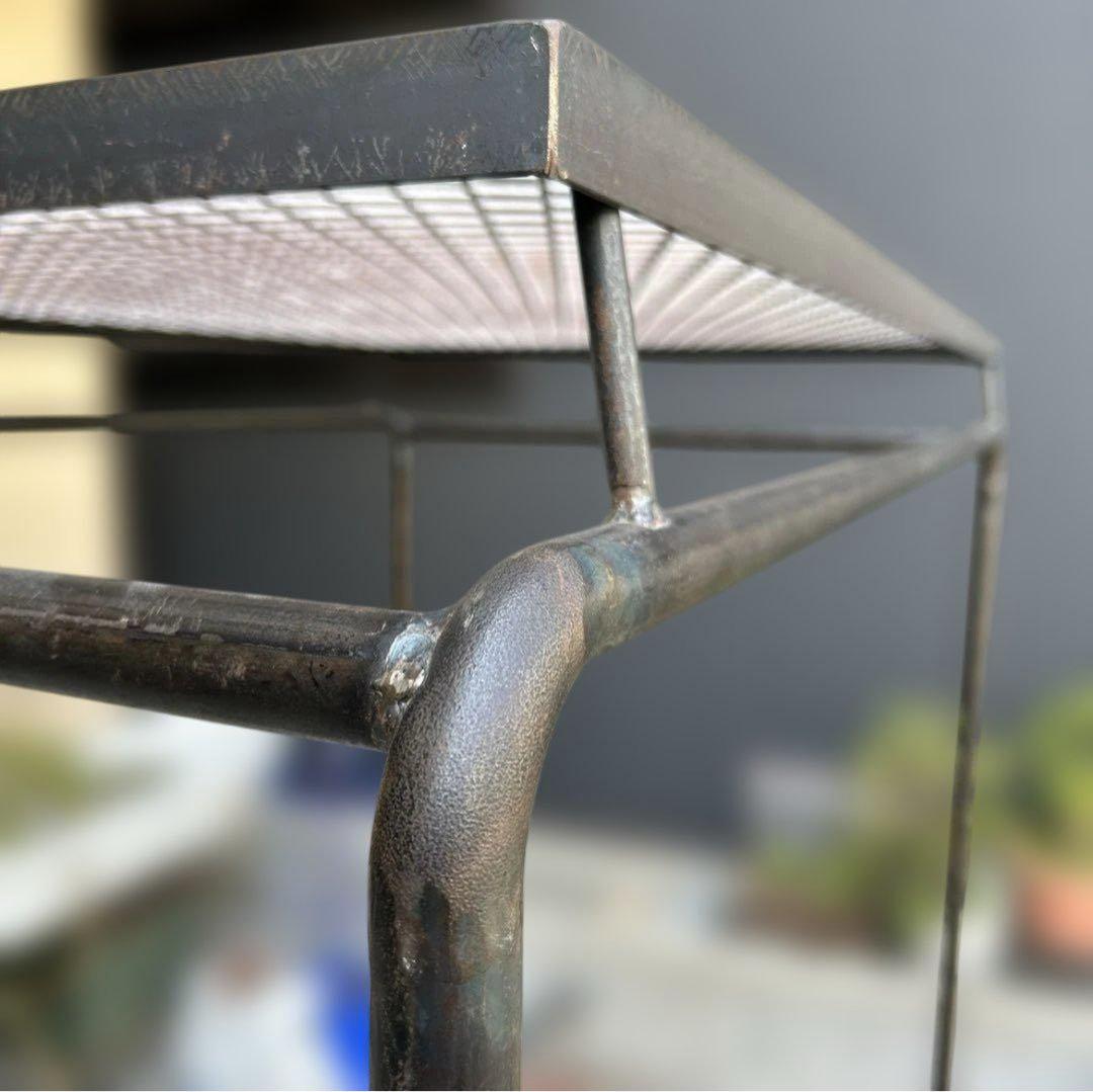 インダストリアル アイアン ラック シェルフ 無骨 シャビー 鉄製 店舗什器