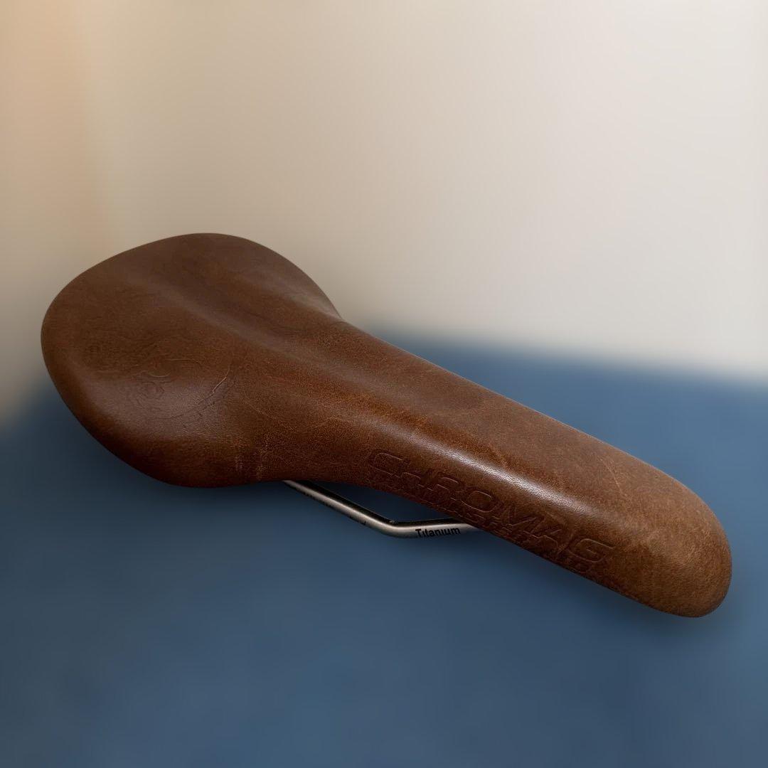 【限定品】クロマグ トレイルマスター マウンテンバイク用サドル レザー 茶