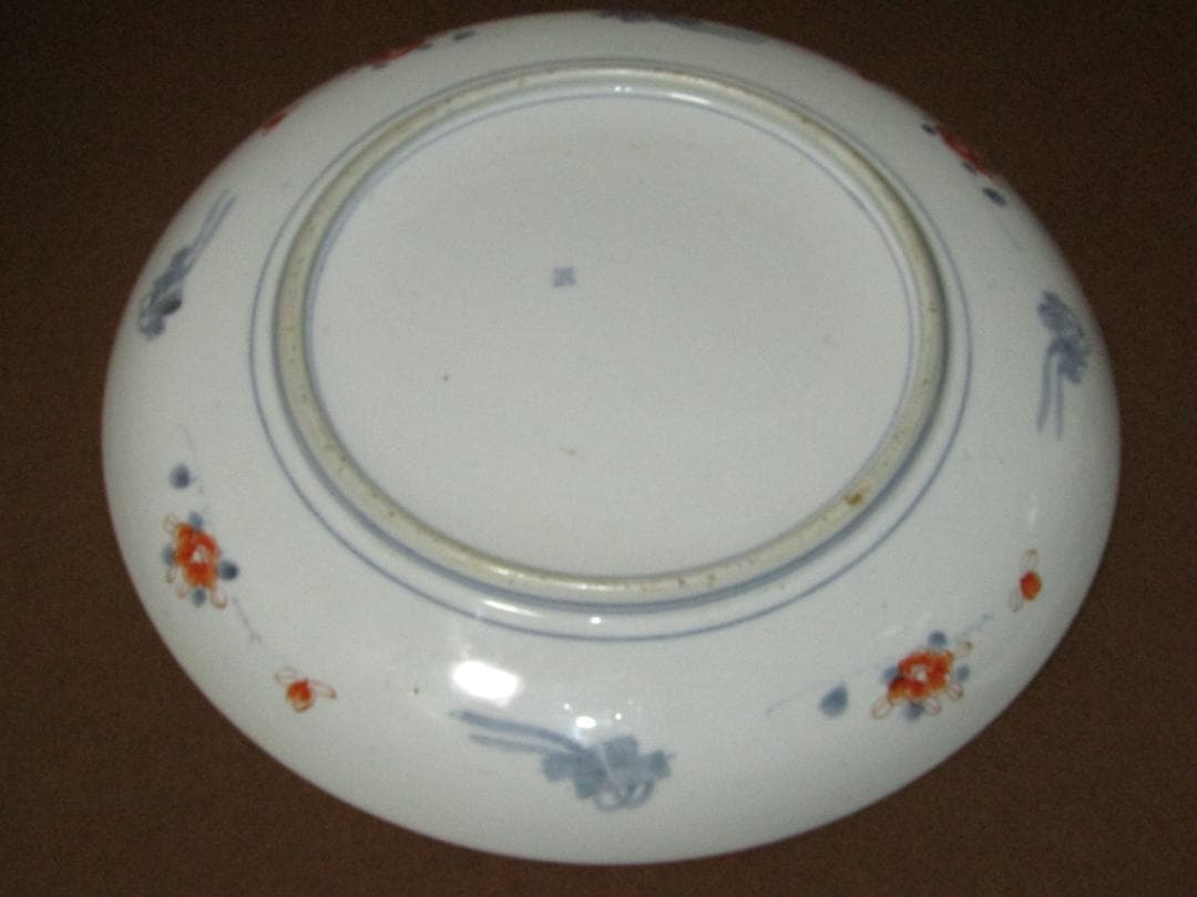 【色絵　唐獅子牡丹・鶴図　一尺三寸皿　径４０ｃｍ】古伊万里