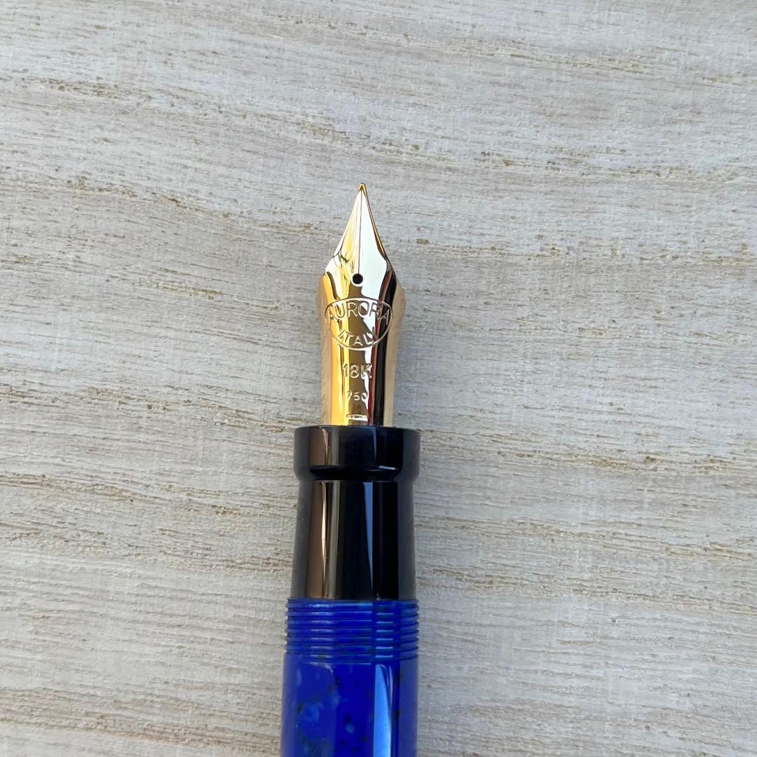 seedアウロラ セリエ・インテルナツィオナーレ ブルー 万年筆 EF