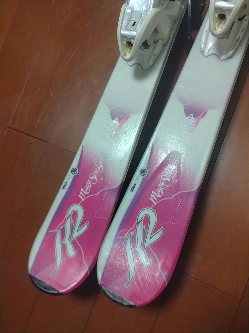 【軽量☆】142cm　Ｋ２スキー板セット♪　送料無料！