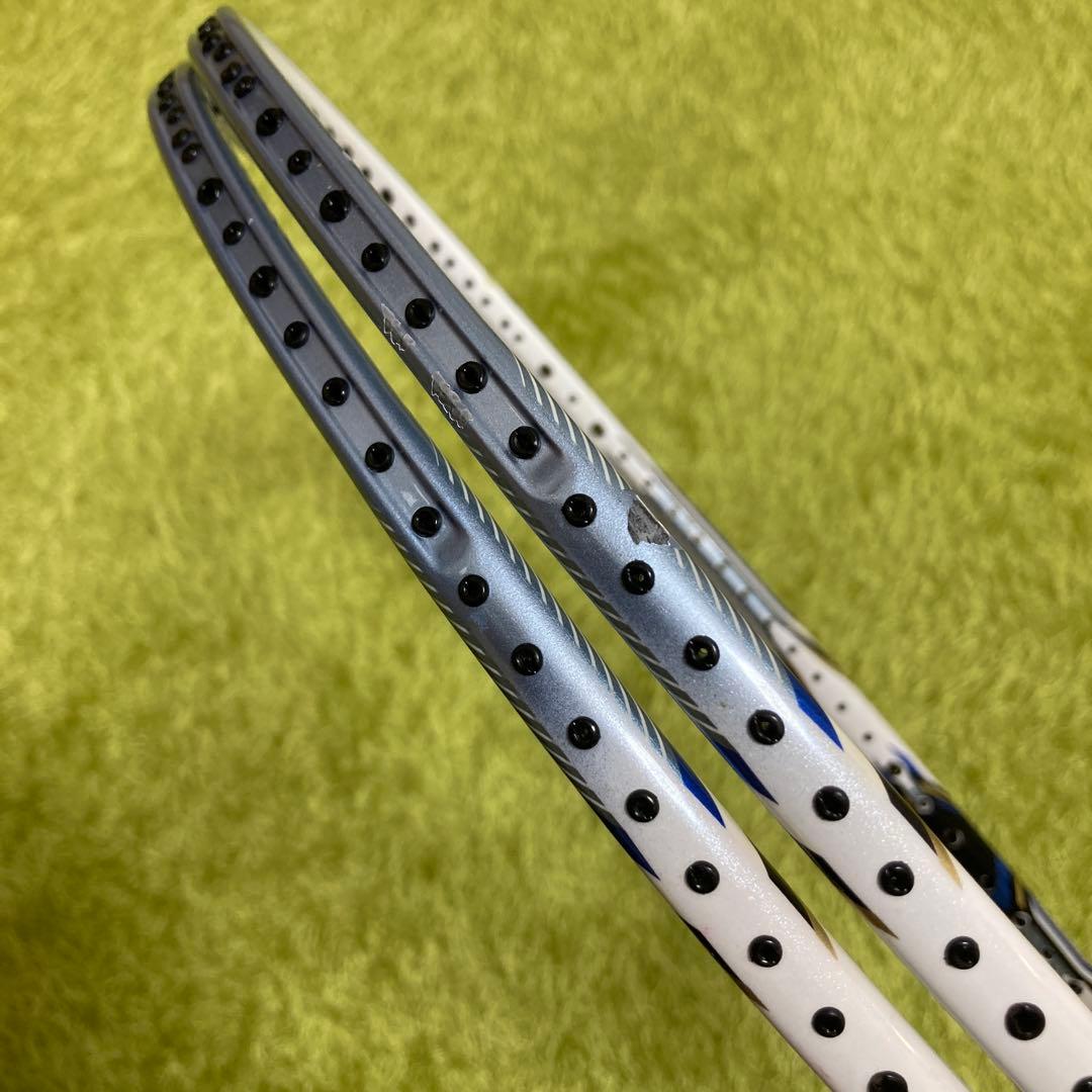 【良品】YONEX ナノレイ750 4U クリスタルブルー【2本まとめ売り】