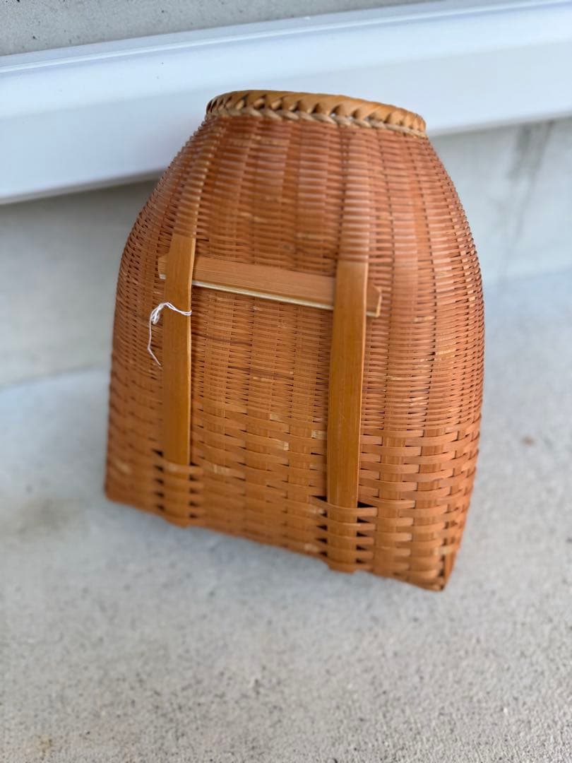 竹製バスケット 籠　腰籠　インテリア