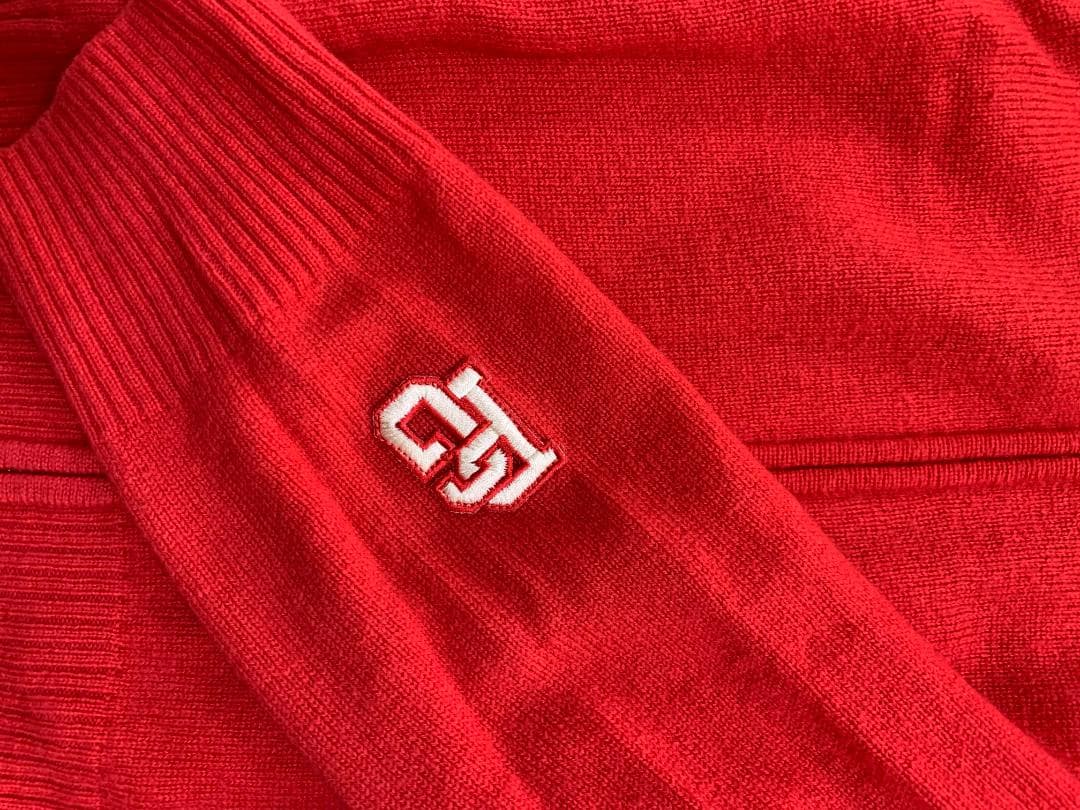 パーリーゲイツ　羊毛カシミヤ　セーター　ジップ付　サイズ４