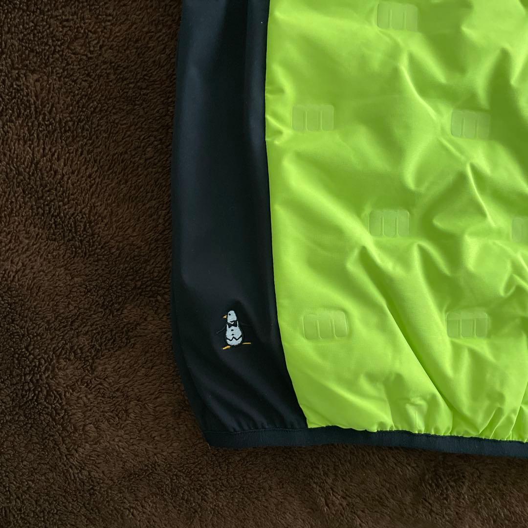 マンシングウェア　ダウンベスト　蛍光イエロー