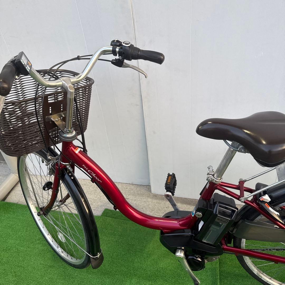 YAMAHAヤマハ電動アシスト自転車26インチ 12.3Ah 赤